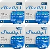 Shelly Plus 1 | Wlan & Bluetooth Smart Relais Schalter - 16A | Trockenkontakt | Lichtschalter | Hausautomation | Kompatibel mit Alexa & Google Home | iOS Android App | Kein Hub erforderlich