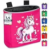 GRINSEZWERGE Kinder Lenkertasche | Laufrad Lenkertasche | Fahrrad Lenker Tasche | Fahrradkorb Fahrradtasche Laufradtasche Lenkerkorb | Dreirad Scooter Roller Tasche Zubehör Kinderfahrrad | Einhorn