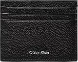 CALVIN KLEIN Men's FOIL Emboss EW Card Case LV04D1060G Cardholder, Black (Black), One Size, Schwarz (Schwarz), Einheitsgröße