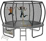 KESSER® Trampolin Outdoor Ø 244/305/366/427 cm, GS-Zertifikat, Gartentrampolin für Kinder & Erwachsene