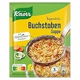 Knorr Suppenliebe Buchstaben Suppe leckere Nudelsuppe mit natürlichen Zutaten 3 Teller