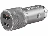 Sandberg Car Charger 1xQC3.0+1xUSB-C 48W Car Charger, 441-50
