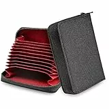 TACTICAL_GEEK PC1 EDC Geldbörse 11 Fach Nylon Kreditkartenhüllen, Schwarz