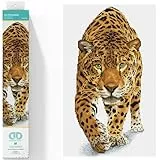 DIAMOND DOTZ 2591787 Original 5D Diamond Painting Squares Set, Leopard, DIY Diamant-Malerei-Kit mit quadratischen Glitzersteinen für Erwachsene und Kinder ab 12 Jahren, Intermediate