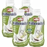PUFAI Bundle – Müller Milchmischgetränk Pistazien-Kokos-Geschmack 400 ml x 4 | Trinkfertiges Milchgetränk | Kühlpflichtiges Vorratspack