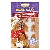 Günthart BackDecor mit 12 Stück Lebkuchenmännchen aus essbaren Zuckerguss, 1er Pack (11 gr)