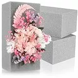 com-four® 3X Steckmasse für Blumengestecke - Trockenblumen Steckschaum - Steckschwamm zum Basteln - Blumensteckschaum, Trockensteckmasse für Feiern, Hochzeit, Geburtstag