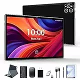 KADYBE 2025 Neueste 5G WLAN Android 13 Tablet 10 Zoll,128GB ROM (1TB TF),Octa-Core,1080LCD,GPS | Google GMS-Zertifizierung| 13 MP | 2.0GHz | 7000 mAh |Tablet mit Tastatur Maus Stift,Type-C(Black)