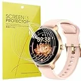 Blueshaweu Schutzfolie für Yoever Smartwatch Damen rund 1.27' DR03, HD klar Flexible TPU Displayschutzfolie [6 Stück] Kompatibel für Yoever DR03 Smartwatch (Transparenz)