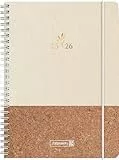 BRUNNEN Schülerkalender (2025/2026) 'Naturality', 2 Seiten = 1 Woche, A5, 208 Seiten, Textil-Einband