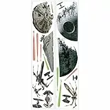 Room Mates 54539 Wandsticker 'Star Wars - Episode VI Raumschiffe', mehrfarbig