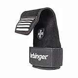 Harbinger Lifting Grips Hebegurt für Handgelenkschutz, Gewichtheben, Krafttraining, Schwarz, blacks