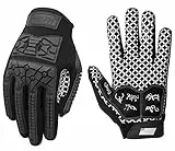 Seibertron Lineman/Linebacker Handschuhe 2.0 Padded Palm American Football Receiver Gloves, Flexibler TPR-Aufprallschutz Back of Hand Handschuhe Erwachsener Sizes Black XL