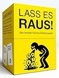Kampf gegen das Spießertum LASS ES RAUS! – Das brutale Kommunikationsspiel | Kennenlernspiel für Paare & Freunde ab 16 Jahren | 2-10 Personen | 30-60 Min. | Deep Talk mit schrägen Fragen & viel Humor