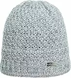 Eisglut Damen Mareikel Strickmütze, Silber Mel, M 57-58cm