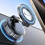 VICSEED 2025 Militärische Handyhalterung Auto Magnet für Magsafe Autohalterung [20XN55 Magnets & 20KG Vakuum Saugnapf] 360°Drehbar Magnetische Kfz Handyhalter für iPhone17 Pro Max Samsung Alle Handy