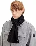 Calvin Klein Herren Schal, formal, Logo, leicht, 35 x 180, Ck Black, Einheitsgröße