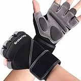 Grebarley Fitness Handschuhe,Trainingshandschuhe für Damen und Herren - Fitness Handschuhe für Krafttraining,Bodybuilding,Kraftsport & Crossfit Training (XL, lang)