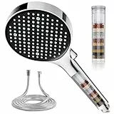 Magichome Duschkopf mit Schlauch 1,5M, Duschkopf mit Filter in 25 Schichten, Hochdruck Handbrause 6 Strahlarten,Wassersparend Duschbrause mit Filtration für Hartes Wasser,Rest-Chlor,Bakterien