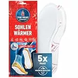 THE HEAT COMPANY Sohlenwärmer klebend - 5 Paar - EXTRA WARM - Wärmesohlen - Fußwärmer - 8 Stunden warme Füße - sofort einsatzbereit - luftaktiviert - rein natürlich - Größe Large: 41-46