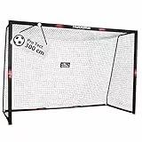 HUDORA Fußballtor Pro Tect - großes Fußballtor für Kinder und Erwachsene - Schaumstoff ummanteltes Fußballtor mit Netz - Hochwertige Outdoor Torwand mit Aufprallschutz