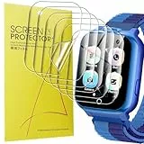 Blueshaweu Schutzfolie Kompatibel für ADUOGENG Smartwatch Kinder T20, HD klar Flexible TPU Displayschutzfolie [6 Stück] für ADUOGENG T20 Smartwatch Kinder/PIULAXIU Smartwatch Kinder (transparent)