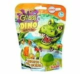 Glibbi Dino Surprise, Badebombe in 1 von 3 Farben (blau, grün, orange) mit Überraschung, 1 von 6 Figuren, 100g, Badespaß ab 3 Jahren