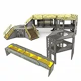 War World Gaming Industry of War Brennstoff Lagerhaus Set 3 Vorbemalt - 28mm Sci-Fi Industriell Tabletop Wargame Gelände Modellbau Diorama Schlachtfeld Wargaming