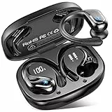 Bluetooth Kopfhörer Sport, 75Std 2025 Kopfhörer Kabellos Bluetooth 5.4, HiFi Stereo Tiefer Bass Wireless Earbuds, 4 ENC Noise Cancelling Mic, USB-C/LED/IP-X8 Wasserdicht in Ear Ohrhörer mit Ohrhaken