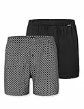 Schiesser Herren 2 Pack Boxershorts Baumwolle Jersey weich Multipack - Jerseyboxer, Sortiert 5_182427, 6
