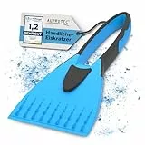 AUPROTEC Eiskratzer – 2K / Eiskratzer Auto mit rutschfestem Softgriff/Scheibenkratzer Auto/Schneekratzer Auto/Scheibenkratzer Winter/Eisschaber Auto - Blau