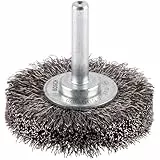 Bosch 1x PRO Steel Longlife Scheibenbürste, gewellter Draht für 6‑mm-Zylinderschaft und Bohrer (Ø 50 mm, Professional Zubehör Bohrmaschine/Schrauber)
