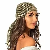 Boland 00460 - Kopftuch Bauchtänzerin, Bandana mit Pailletten und Münzen, Wahrsagerin, Piraten-Lady, Kostüm, Karneval, Mottoparty