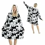 Winthome Decken Hoodie Weich Kuschelig, Kuschelpullover Damen mit Tasche und Kapuze, Hoodie Decke für Erwachsene Damen Herren Geschenk, Hoodie Blanket, Heizkosten Sparen
