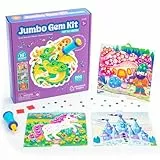 Learning Resources Educational Insights Jumbo Edelstein-Set, Spielzeug für 5-jährige Jungen und Mädchen, wiederverwendbares Diamant-Mal-Set für Kinder, 510 Teile