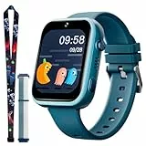 OKYUK Smartwatch Kinder, 4G Kinder smartwatch, GPS Tracker Kinder,Armbanduhr Kinder Junge,kinderuhr mit Video Phone Call, Schulmodus, SOS-Funktion, Kamera und Schrittzähler (T45 Grün)