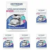 HEITMANN Express Spülmaschinenreiniger | Dreifach-aktiv gegen Fett, Kalk & Gerüche | Maschinenreiniger für Geschirrspüler – wirkt im Kurzprogramm | Für Sprüharme, Filter & Innenraum | 30 g