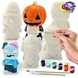 JOYIN Halloween Squishy toys Coloring Bastelset mit 6 verschiedenen Charakteren, 3 Farben und Farbwannen, Art & Craft Kit DIY Spielzeugset