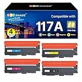GPC IMAGE 117A Kompatibel für HP 117A Toner Set für Toner HP Color Laser MFP 178nwg MFP 179fwg 179fnw 178nw 150nw 150w 150a 178 179 W2070A W2071A W2072A W2073A (4er-Pack)