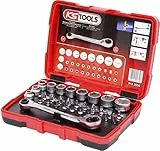 KS Tools 918.3050 1/4' + 11 mm Durchgangs-Steckschlüssel- und Bit-Satz, 31-tlg