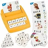 Joozmui Buchstaben Lernen Lernspiele ab 3 4 5 6 7 8 Jahre, Kinderspielzeug ab 3-8 Jahre Lesen Lernen Montessori Spielzeug ab 3-8 Jahre Junge Einschulung Geschenk