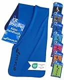 Fit-Flip Kühlendes Handtuch - Ice Cooling Towel und mikrofaser Kühltuch – kühlende Handtücher für Nacken und Hals - Airflip cool Towel für Fitness und Sport - Kühlhandtuch (dunkel blau, 100x30cm)