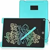 HOMESTEC Schreibtafel 12 Zoll, Buntes Display, LCD Elektronische Maltafel für Kinder, Display Kinder Laptop für Notieren/Zeichnen, Optimaler Papierersatz, Kinderspielzeug ab 3 Jahre Blau