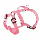 Ferplast Hundegeschirr Grosse Hunde Champion L, Hundegeschirr an 3 Punkten verstellbar, einfach zu tragen, Brustumfang 50–82 cm. Rose