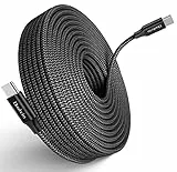 Huukein USB C auf USB C Kabel 5m, Extra Lang USB Typ C PD 60W Schnellladekabel USB C Nylon Ladekabel für Samsung Galaxy S22 S21 S21Ultra S20 Plus, Note 20Ultra 10, A90 A80 A70, Pixel XL, Tab usw.