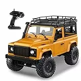Goolsky MN-D90 Rock Crawler 1/12 4WD 2.4G Fernbedienung High Speed Off Road Truck RC Auto Led Licht RTR Yellow