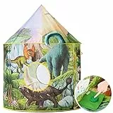 Benebomo Kinderzelt, Dinosaurier-Spielzelt, Spielhauszelt für Garten, Zelt für Kinder, Drachen-Kinderzelt drinnen und draußen (Dino (Schaltfläche))
