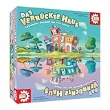 Game Factory 646312 Das verrückte Haus, turbulentes Bauspiel für Erwachsene und Kinder ab 8 Jahren, Familienspiel, für 2-6 Spieler