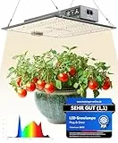 NEU Grow Lampe LED Vollspektrum mit integriertem Timer I 120W Pflanzenlampe für Growbox I Daisy-Chain bis 50 Lampen I Zimmerpflanzen Growlampe von Plug & Grow