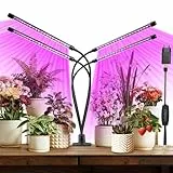 zixunix Pflanzenlampe LED Vollspektrum Grow Light mit Timer & 10-stufig dimmbar – Hoher PPFD für Hydroponik, Indoor-Garten, Blumen und Gemüse | Ideal für Keimung, Wachstum & Blüte | Energiesparend